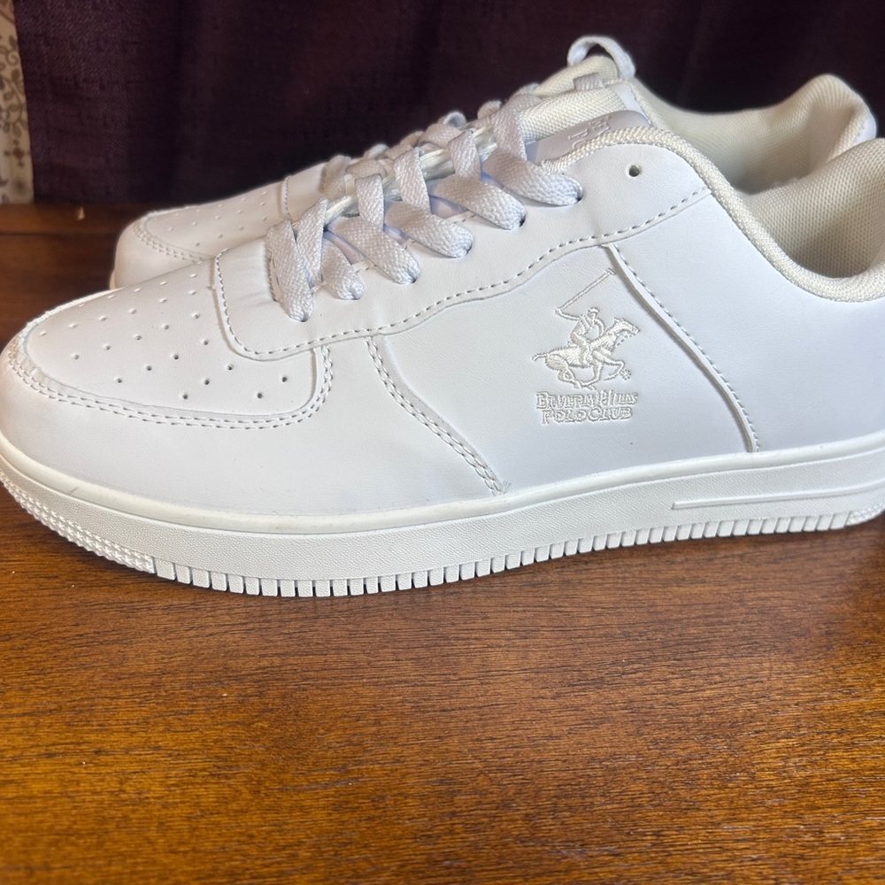 Beverly Hills Polo Club Men's Classic White Sneakers - Picture 5 of 9